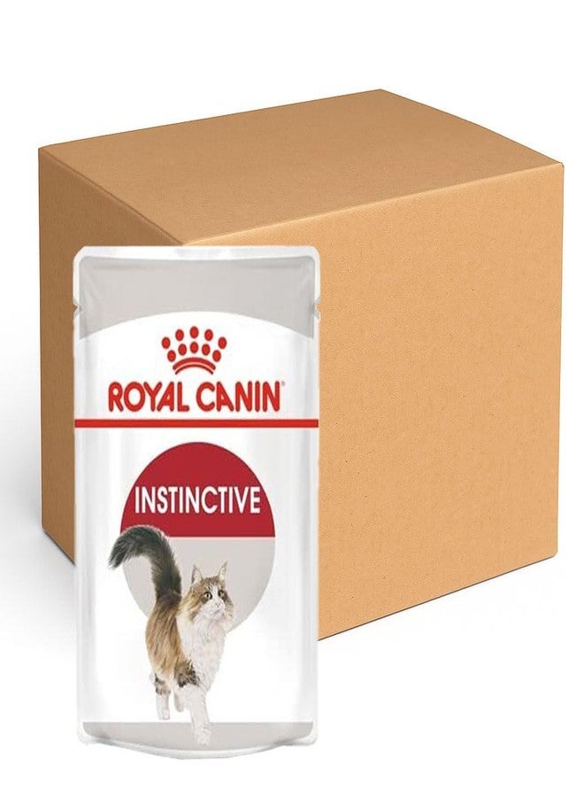 Royal Canin Adult Instinctive Wet Cat Food, Pack of 48 Pieces, Supports Immunity System & Digestion - Image 1